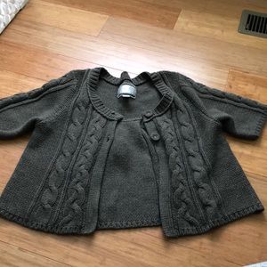 Army green sweater
